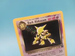 Pokemon Dark Alakazam MP/LP w/ SWIRL 1/82 Team Rocket Holo - Image 2