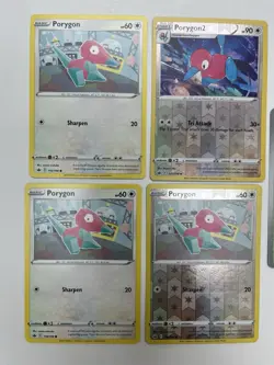 Pokemon Tcg Lot of 5 Porygon, Porygon2 Reverse Holo Common basic - Image 2