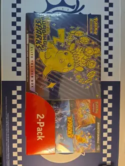 Pokemon Surging Sparks ETB + Booster Bundle 2-pack SEE PHOTOS READ DESC - Image 1