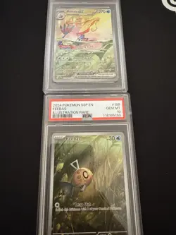 Sequential Pokemon Surging Sparks SSP 2024 #198 Feebas #237 Milotic Ex PSA 10 - Image 2