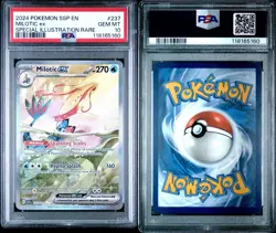 Sequential Pokemon Surging Sparks SSP 2024 #198 Feebas #237 Milotic Ex PSA 10 - Image 3
