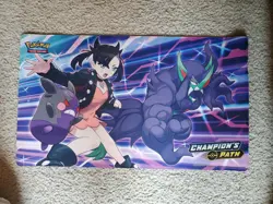 Pokemon TCG Acessory Set; Coins, dice, and playmat featuring Marnie. - Image 2