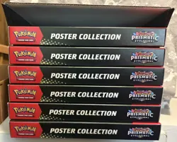 🔥 POKEMON Scarlet & Violet Prismatic Evolutions Poster D/G 6 Boxes + Display🔥 - Image 2