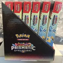 🔥 POKEMON Scarlet & Violet Prismatic Evolutions Poster D/G 6 Boxes + Display🔥 - Image 4