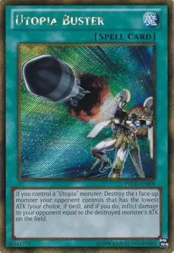 PGLD-EN009 Utopia Buster Gold Secret Rare 1st Edition Near Mint YuGiOh TCG - Image 1