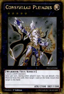 PGL3-EN066 Constellar Pleiades Gold Rare 1st Edition Near Mint YuGiOh TCG - Image 1