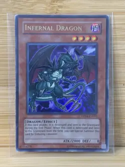 Infernal Dragon DP04-EN010 Holo Ultra Rare Yugioh Card - Image 1