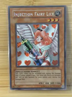 Injection Fairy Lily LOD-100 Secret Rare Holo Yugioh Card - Image 1