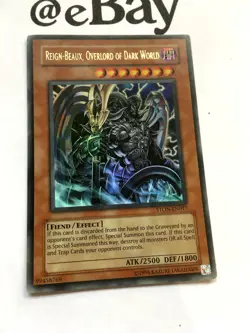 YUGIOH - REIGN-BEAUX OVERLORD OF DARK WORLD - ULTRA RARE - EXCELLENT STON-EN017 - Image 2