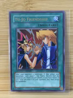 Yu-Jo Friendship JUMP-EN007 Ultra Rare Limited Edition Yugioh Card - Image 1