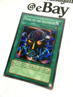 YUGIOH - MASK OF THE ACCURSED - SUPER RARE - EXCELLENT - LON-019 - LABYRINTH OF - Image 3
