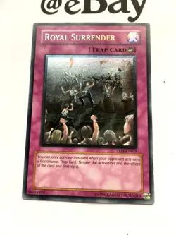 YUGIOH - ROYAL SURRENDER - ULTIMATE RARE - NEAR MINT - TLM-EN059 LOST MILLENIUM - Image 3