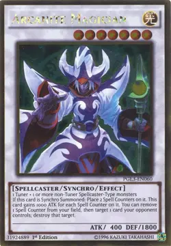 PGL3-EN060 Arcanite Magician Gold Rare 1st Edition Near Mint YuGiOh TCG - Image 1