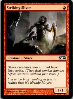 Striking Silver Magic The Gathering 2014 Card Light Play X1 - Image 1