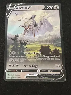 Arceus V SWSH204 SWSH: Sword & Shield Promo Cards Holo NM Ungraded - Image 1