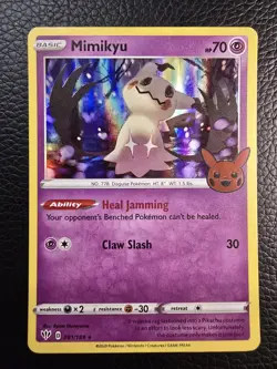 MIMIKYU Trick or Trade BOOster 2022 Pokemon Halloween TCG Holo Foil Card 081/189 - Image 1