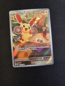 Pokemon Card Plusle 193/182 Paradox Rift Illustration Rare Near Mint - Image 2