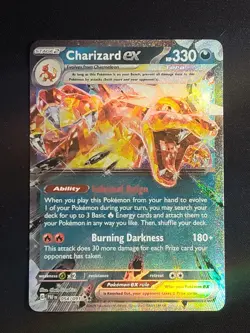 Charizard EX 54/91 Pokemon TCG Paldean Fates Holo Foil Double Rare Card NM - Image 1