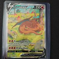 Pokemon TCG Charizard v SWSH260 Holo Rare Card Sword & Shield Promo NM - Image 1