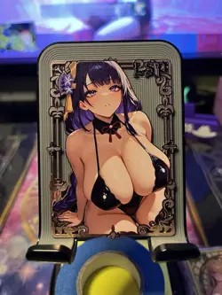 Goddess Story Metal Card Serialized Anime Waifu Random # Raiden Shogun - Image 2