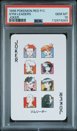 Pokemon PSA 10 Gym Leader Joker Poker Cards Red Version 1996 Japanese - Image 2