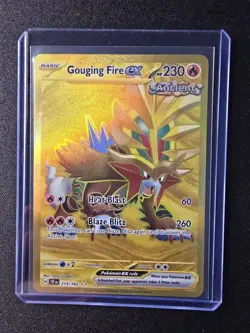 Gouging Fire EX 214/162SV05: Temporal Forces Holo Card Mint Condition - Image 1