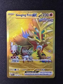Gouging Fire EX 214/162SV05: Temporal Forces Holo Card Mint Condition - Image 2