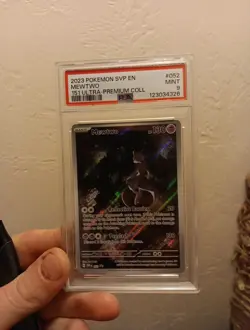 Mewtwo 151 UPC Promo 052 Pokemon Card Scarlet & Violet Black Star Promo PSA9 - Image 1