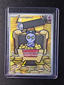 Pokemon Card - Gimmighoul 198/182 SV04: Paradox Rift Holo Near Mint - Image 1
