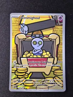Pokemon Card - Gimmighoul 198/182 SV04: Paradox Rift Holo Near Mint - Image 2