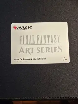 Quina, Qu Gourmet - Art Series Gold Stamped 11/53 - Final Fantasy MTG - Art Card - Image 3