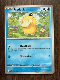 Psyduck 054/165 - 2023 Pokemon Scarlet & Violet 151 Common Card - Taira Akitsu - Image 1