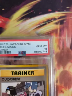 Pokemon Card Erika's Maids Waifu Leaders Stadium Japanese Gym heroes 1998 PSA 10 - Image 4