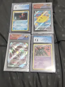 Pokemon graded Card LOT CGC DGS Flying Pikachu Vmax 10 Melmetal Vmax Garbodor - Image 1