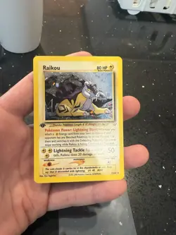 Raikou 1st Edition Neo Revelation Holo Rare Card 13/64 Near Mint - Image 1
