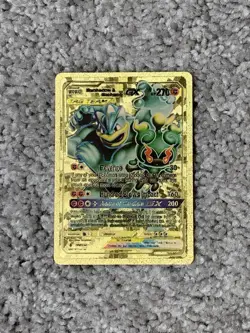 Pokemon Marshadow&Machamp GX HP270 Hundred Blows Impact Gold Foil Fan Art Card - Image 1