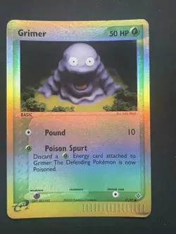 Pokemon card 2003, Vintage TCG Grimer 57/97, Holo - Image 1