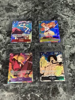 One Piece CCG alt Art Lot X4 Cards EB02 Yamato & More Near Mint - Image 1