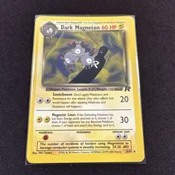 Pokemon Dark Magneton 28/82 Team Rocket Rare WOTC TCG CARD VINTAGE - Image 1