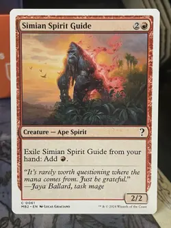 Simian Spirit Guide White Border Mystery Booster 2 MTG Magic Card - Image 1