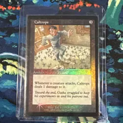 CALTROPS Uncommon FOIL 1999 Urza's Destiny Magic the Gathering Unplayed NM - Image 1