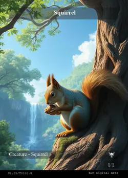 Slug / Squirrel Token EDH Digital Arts Tokens MTG Magic The Gathering - Image 3