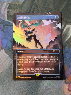 Swan Song Promo - Rainbow Foil | Secret Lair : Hatsune Miku | NM | MTG - Image 1