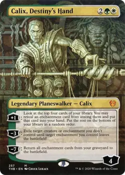 Calix, Destiny's Hand (Borderless) NM #257 Theros Beyond DeathMTG - Image 1