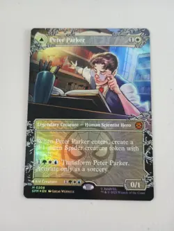 MTG Peter Parker (Borderless) (Foil) 0208 Marvel's Spider-Man (SPM) Magic NM - Image 1