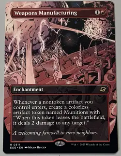 MTG Edge of Eternities Weapons Manufacturing Enchantment RARE REGULAR #0311 - Image 1