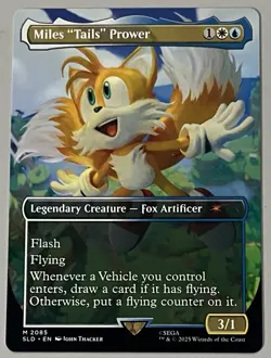 MTG Secret Lair Drop Miles “Tails” Prower Legendary Creature MYTHIC REGULAR 2085 - Image 1