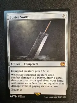 Final Fantasy MTG Buster Sword #255 Regular, Mythic Rare - Image 2