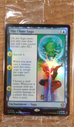 Prerelease FOIL THE CLONE SAGA mtg SEALED Spider-Man Rare PROMO - Image 1