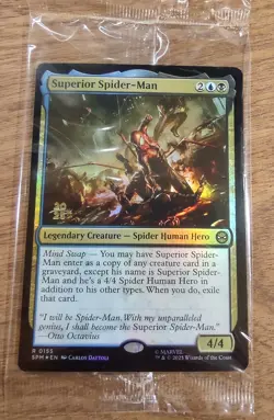 Prerelease FOIL SUPERIOR SPIDER-MAN mtg SEALED Spider-Man Rare PROMO - Image 1